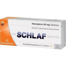 HEMODORM 50 mg sleep tablets, 20 pcs