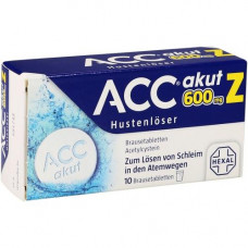 ACC acute 600 Z coughing solder effervescent tablets, 10 pcs