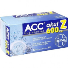 ACC acute 600 Z coughing solder effervescent tablets, 20 pcs