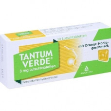 TANTUM VERDE 3 mg luttschtAbl.m.orange-honey, 20 pcs