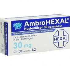 AMBROHEXAL cough leaves 30 mg tablets, 50 pcs