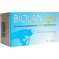 BIOLAN Gel eye drops, 60x0.45 ml