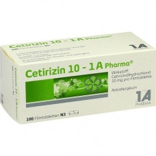 CETIRIZIN 10-1a Pharma film-coated tablets, 100 pcs