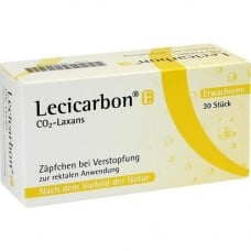 LECICARBON E CO2 Laxans Adult Suppositories, 30 pcs