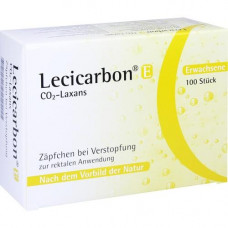 LECICARBON E CO2 Laxans Adult Suppositories, 100 pcs