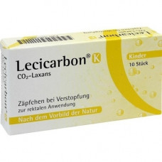 LECICARBON K CO2 Laxans Children's Supposity, 10 pcs