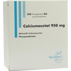 CALCIUMACETAT 950 mg film -coated tablets, 200 pcs