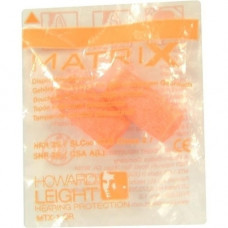 HOWARD Leight Matrix Orange Hearing Protection Plug,pcs