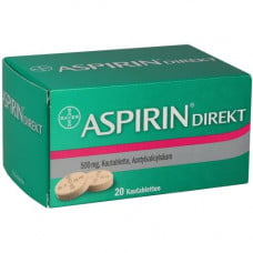 ASPIRIN Direkt chewing tablets, 20 pcs