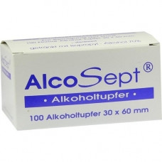 ALKOHOLTUPFER Alcosept, 100 pcs