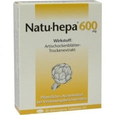 NATU HEPA 600 mg covered tablets, 20 pcs