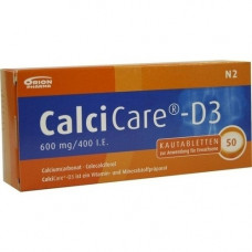 CALCICARE D3 chewing tablets, 50 pcs