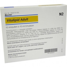 VITALIPID Adult emulsion ampoules, 10x10 ml