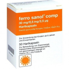 FERRO SANOL Comp. Hartkaps.m.Msr.überz.pellets, 50 pcs