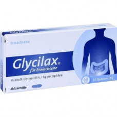 GLYCILAX Suppositories for adults, 12 pcs