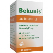 BEKUNIS Dragees bisacodyl 5 mg gastric saftres.taftr., 100 pcs