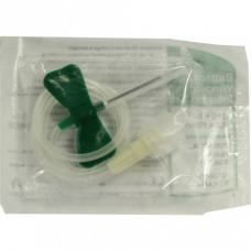 BUTTERFLY cannula 21 g green, 1 pcs