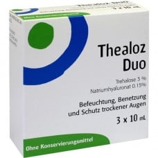 THEALOZ Duo eye drops, 3x10 ml