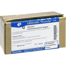 LIDOCAIN PRESSELIN 1% injection solution, 50x2 ml