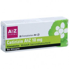 CETIRIZIN Abbey 10 mg film -coated tablets, 20 pcs
