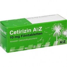 CETIRIZIN Abbey 10 mg film -coated tablets, 50 pcs