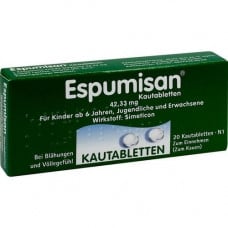 ESPUMISAN chewing tablets, 20 pcs