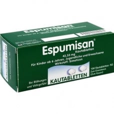 ESPUMISAN chewing tablets, 100 pcs