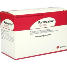 PANKREATAN 10,000 gastric -resistant hard capsules, 200 pcs