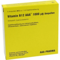 VITAMIN B12 AAA 1000 μg ampoules, 5x1 ml
