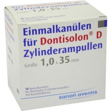DONTISOLON D Einm.Kan.F.Dontisolon D Zyl.Amp., 50 pcs