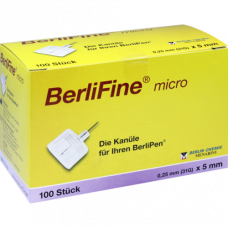 BERLIFINE Micro cannula 0.25x5 mm, 100 pcs