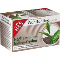 H&S Black Tea Premium India cylon filter bag, 20x1.8 g