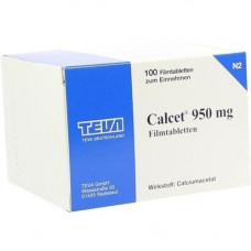 CALCET 950 mg film -coated tablets, 100 pcs