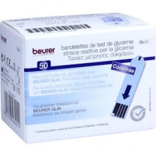 BEURER GL40 blood sugar test strips, 50 pcs