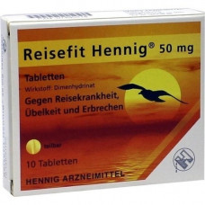 REISEFIT Hennig 50 mg tablets, 10 pcs
