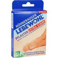 LEBEWOHL corns of plasters extra strongly., 8 pcs