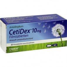 CETIDEX 10 mg film -coated tablets, 50 pcs