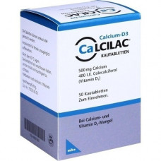 CALCILAC chewing tablets, 50 pcs