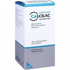 CALCILAC chewing tablets, 180 pcs