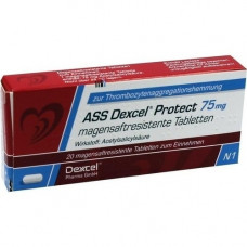 ASS Dexcel Protect 75 mg gastrointestinal tablets, 20 pcs