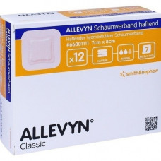 ALLEVYN foam association 7x8 cm adhesive, 12 pcs