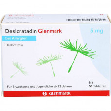 DESLORATADIN Glenmark 5 mg tablets, 50 pcs