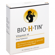 BIO-H-TIN Vitamin H 5 mg for 6 months tablets, 90 pcs