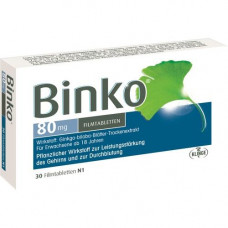 BINKO 80 mg film -coated tablets, 30 pcs