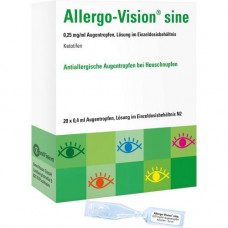 ALLERGO-VISION Sine 0.25 mg/ml AT in the single-hand., 20x0.4 ml