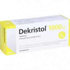 DEKRISTOL 1,000 I.E. Tablets, 50 pcs