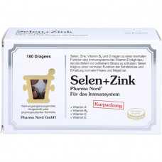 SELEN+ZINK Pharma Nord Dragees, 180 pcs