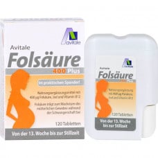 FOLSÄURE 400 Plus B12+iodine tablets, 120 pcs