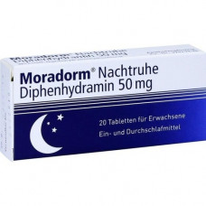 MORADORM Night rest diphenhydramine 50 mg tablets, 20 pcs