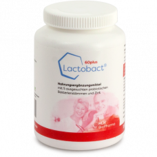 LACTOBACT 60plus gastric -resistant capsules, 180 pcs